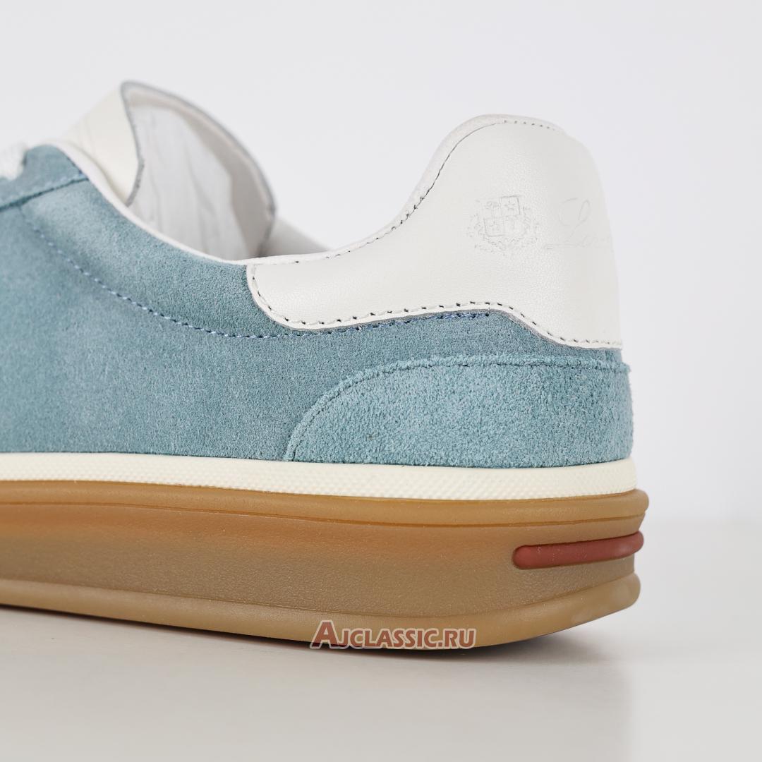 New Loro Piana Tennis Walk Sneaker Suede "Blue White" FAO1547-519Y-2 Shoes