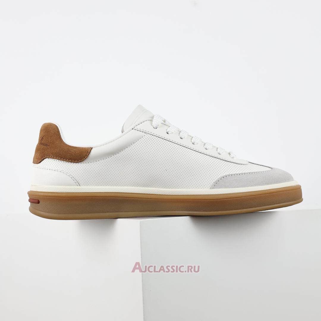 New Loro Piana Tennis Walk Sneaker "White Brown" FAN4066_1000-2 Shoes