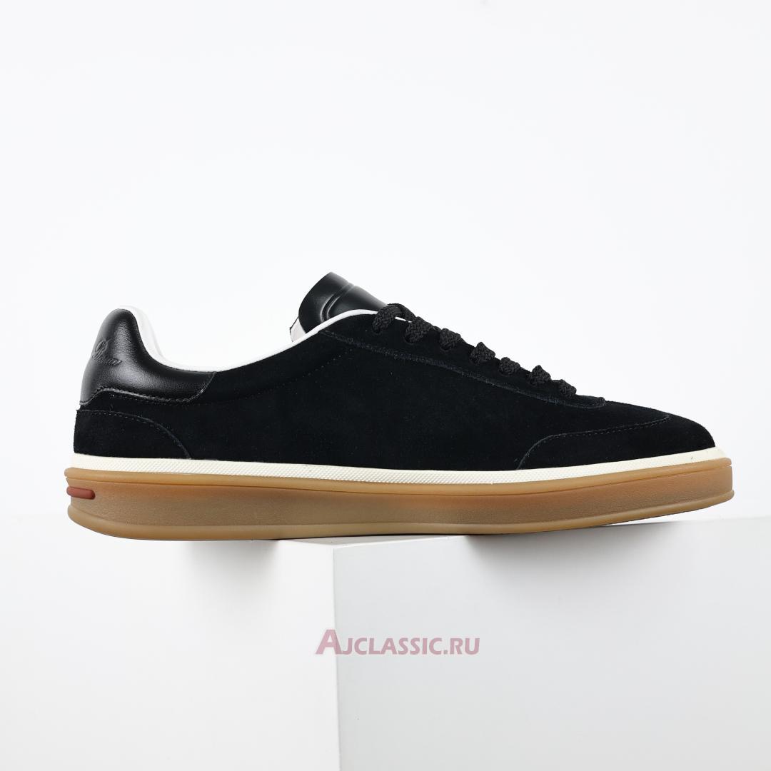 New Loro Piana Tennis Walk Sneaker Suede "Black Figs" FAO1547-W000-2 Shoes