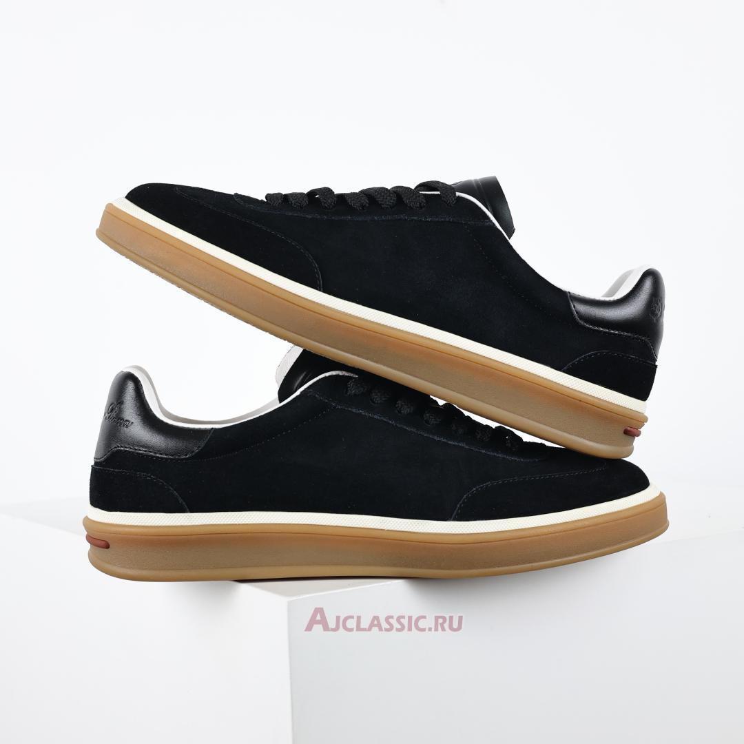 New Loro Piana Tennis Walk Sneaker Suede "Black Figs" FAO1547-W000-2 Shoes