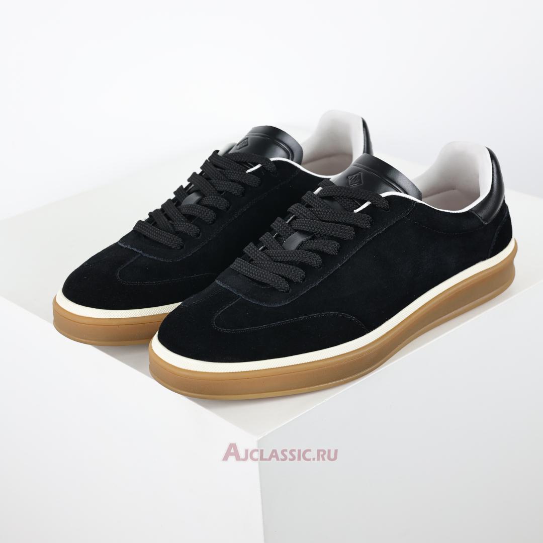 New Loro Piana Tennis Walk Sneaker Suede "Black Figs" FAO1547-W000-2 Shoes