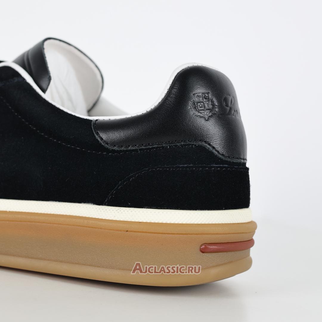 New Loro Piana Tennis Walk Sneaker Suede "Black Figs" FAO1547-W000-2 Shoes