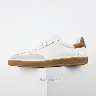 Buy Loro Piana Tennis Walk Sneaker Leather White Brown White FAO9334-1000 Quality Reps Replicas Shoes