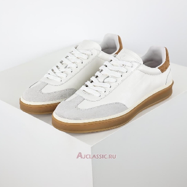 Buy Loro Piana Tennis Walk Sneaker Leather White Brown White FAO9334-1000 Quality Reps Replicas Shoes
