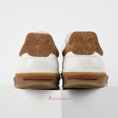 Buy Loro Piana Tennis Walk Sneaker Leather White Brown White FAO9334-1000 Quality Reps Replicas Shoes