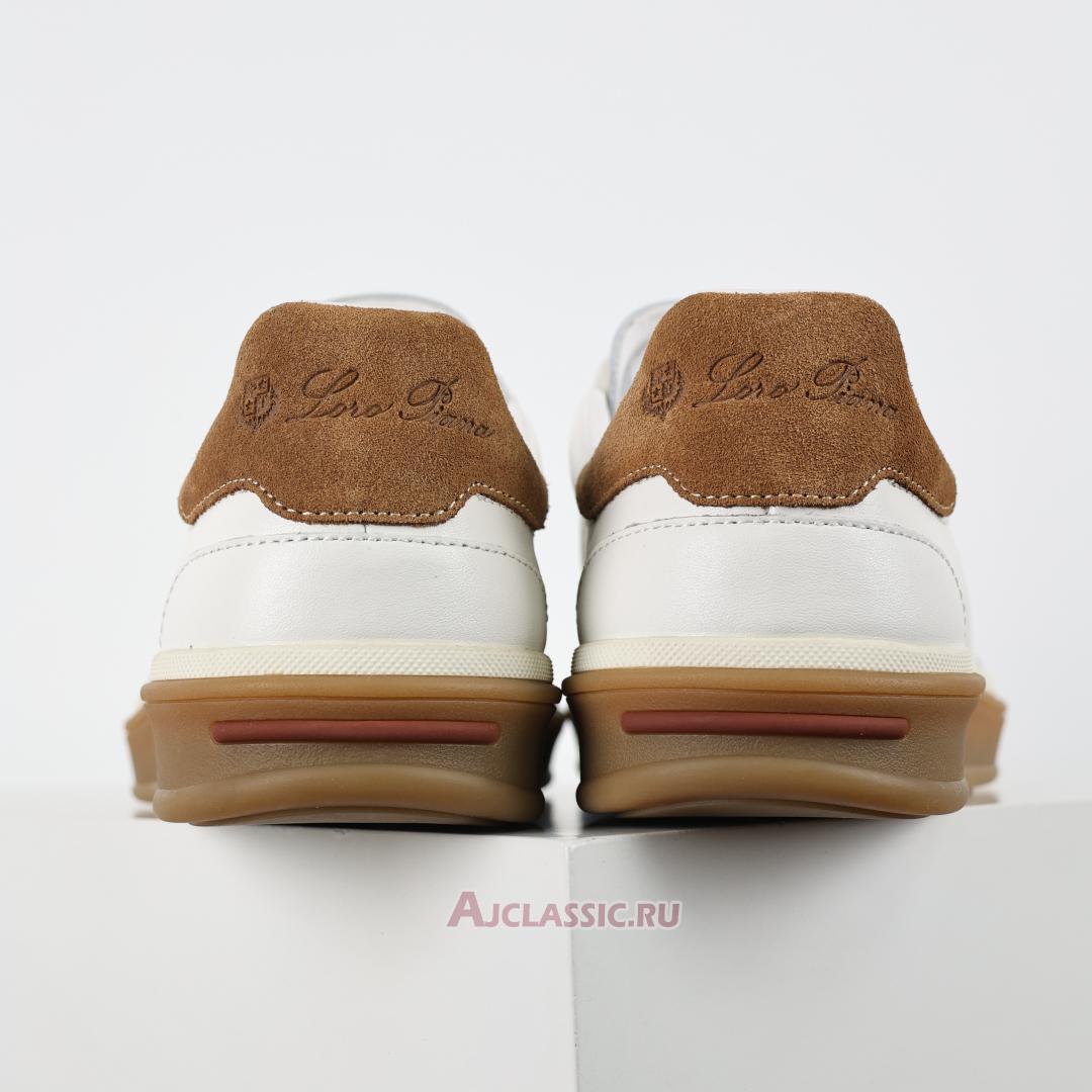 New Loro Piana Tennis Walk Sneaker Leather "White Brown" FAO9334-1000 Shoes