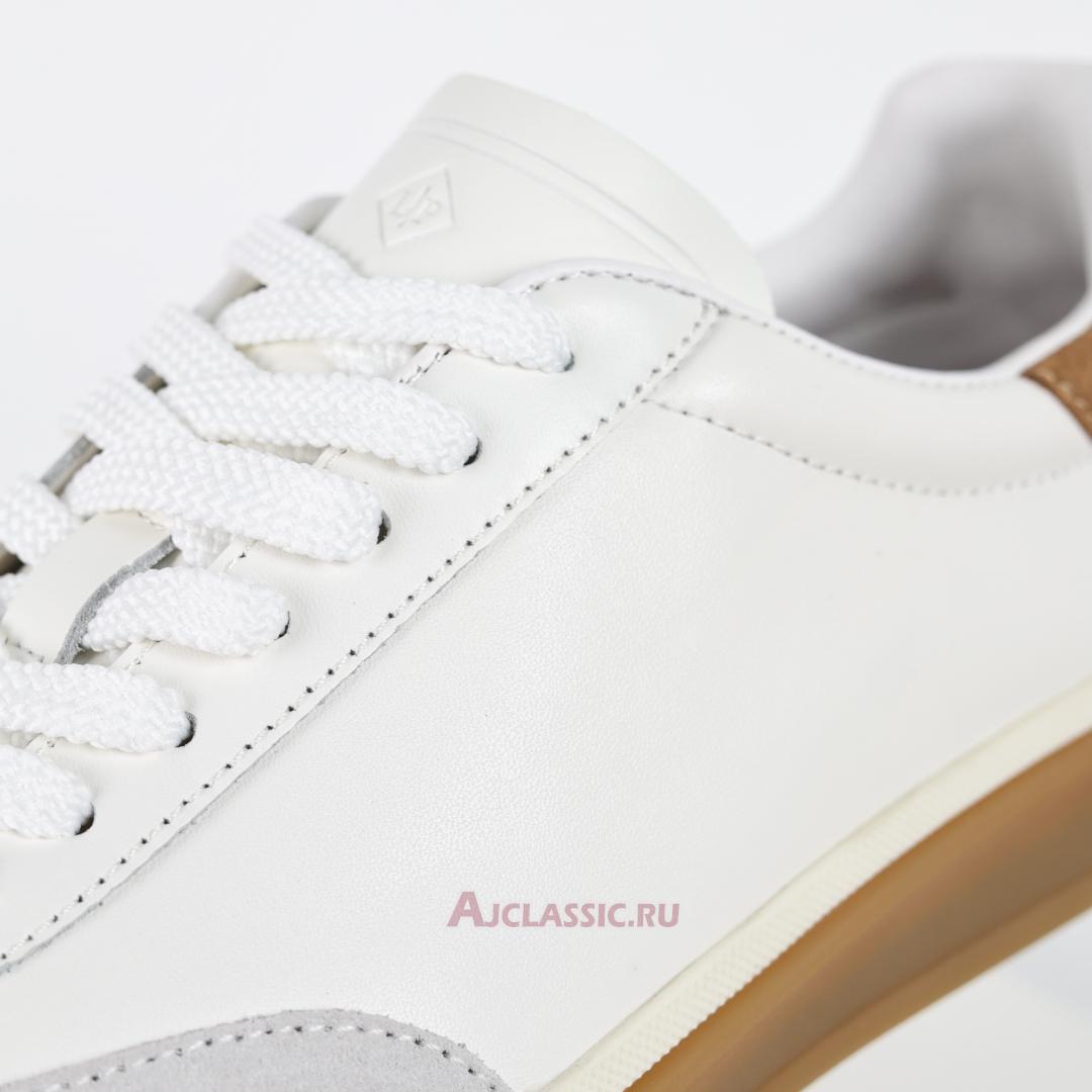 New Loro Piana Tennis Walk Sneaker Leather "White Brown" FAO9334-1000 Shoes