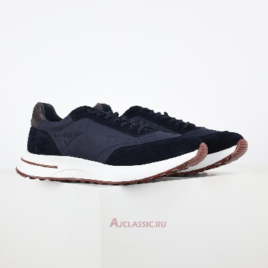 Buy Loro Piana Week End Walk Sneaker Navy Blue Blue FAP9780-W000 Quality Reps Replicas Shoes
