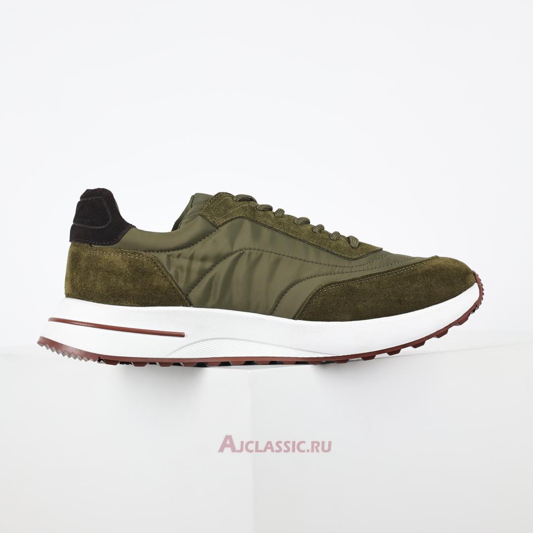 New Loro Piana Week End Walk Sneaker "Green" FAM1719-HD01-2 Shoes