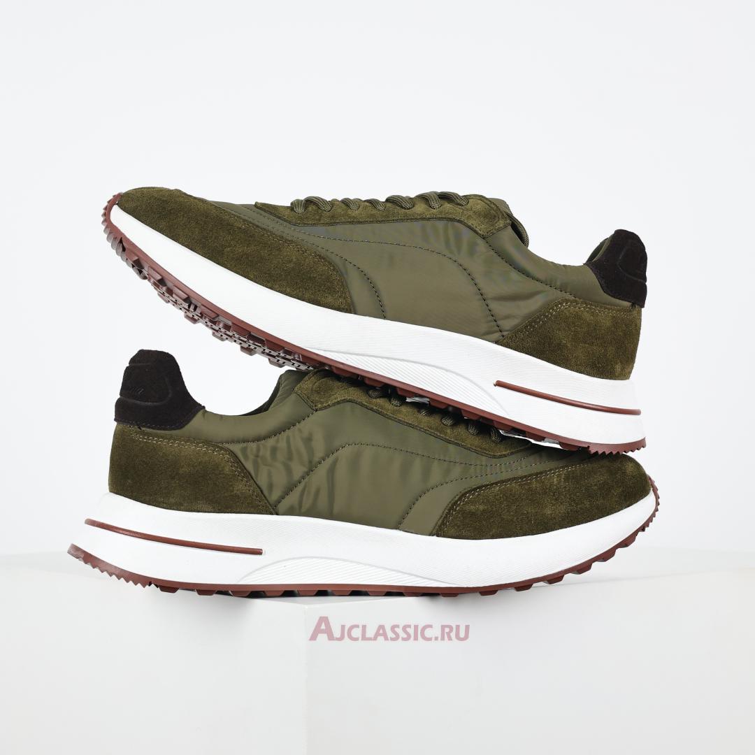 New Loro Piana Week End Walk Sneaker "Green" FAM1719-HD01-2 Shoes