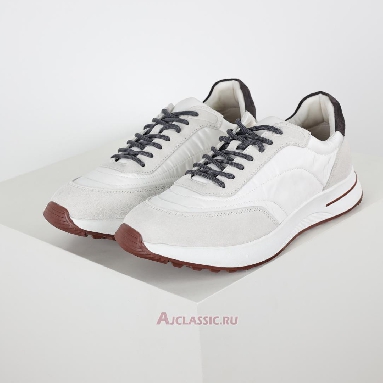 Buy Loro Piana Week End Walk Sneaker White White FAM1719-1000-2 Quality Reps Replicas Shoes