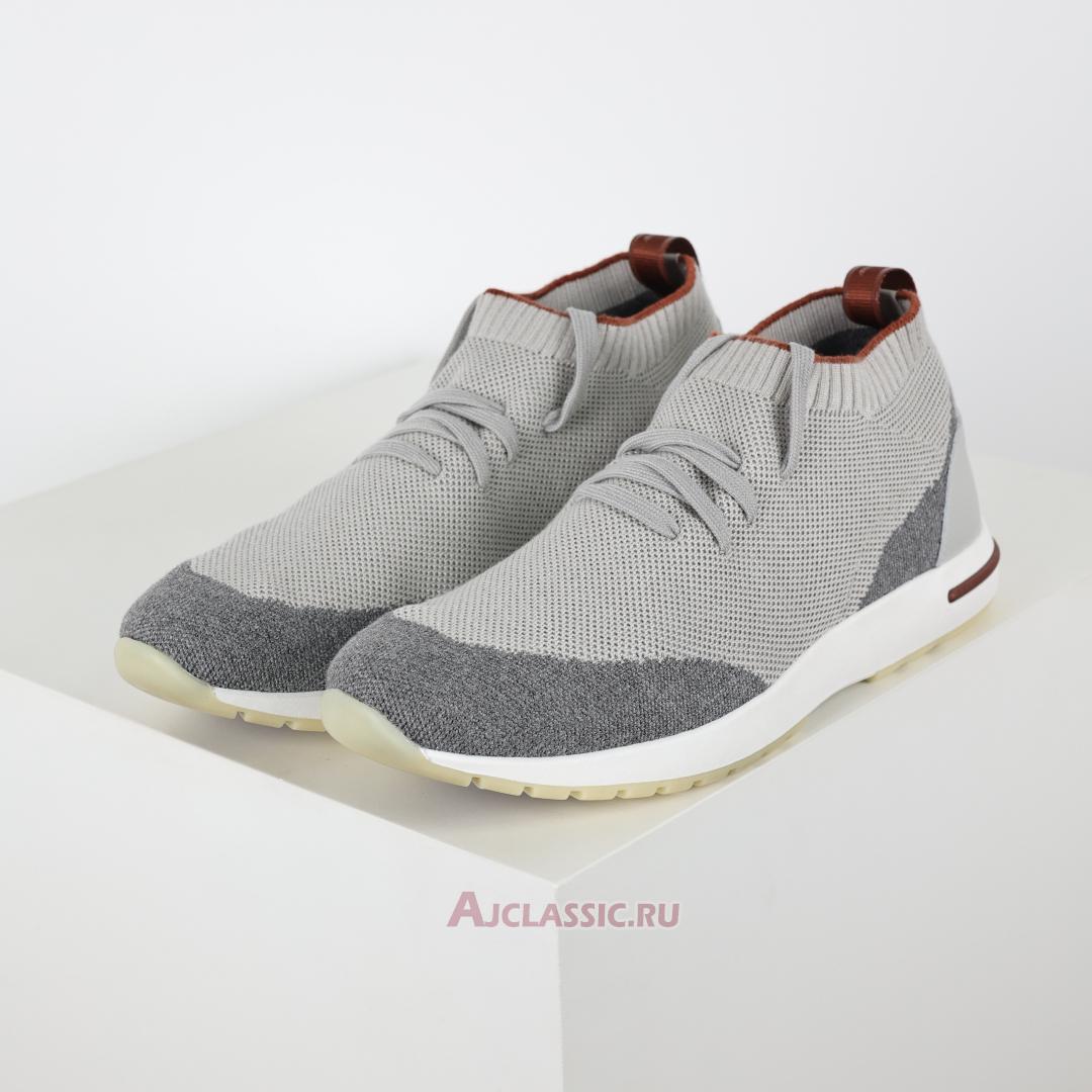 New Loro Piana 360 LP Flexy Walk Sneaker "Gray Mix" FAI1540-FG7F Shoes