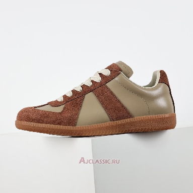 Buy Maison Margiela 22 Replica Low Top Sneaker Military Grey Brown S57WS0134SY0102741 Quality Reps Replicas Shoes
