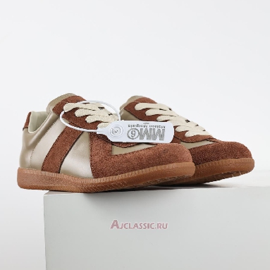 Buy Maison Margiela 22 Replica Low Top Sneaker Military Grey Brown S57WS0134SY0102741 Quality Reps Replicas Shoes