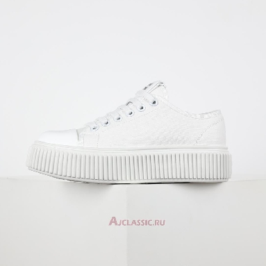 Buy Miu Miu Platform Canvas Sneaker White Fashion White 5E187D_3AQN_F0009_F_005-2 Quality Reps Replicas Shoes