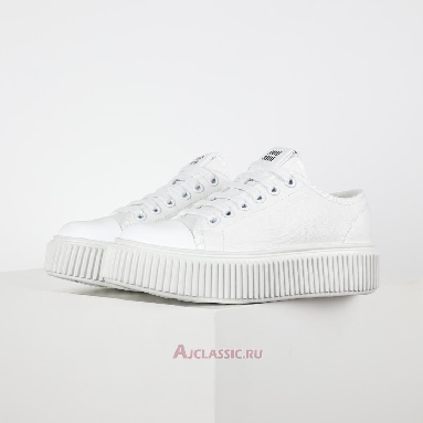 Buy Miu Miu Platform Canvas Sneaker White Fashion White 5E187D_3AQN_F0009_F_005-2 Quality Reps Replicas Shoes