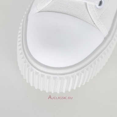 Buy Miu Miu Platform Canvas Sneaker White Fashion White 5E187D_3AQN_F0009_F_005-2 Quality Reps Replicas Shoes