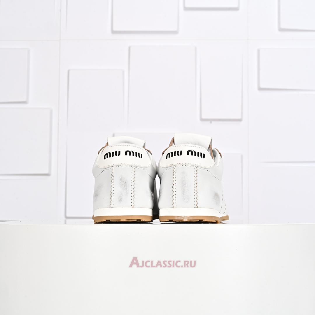 New Miu Miu Plume Nappa Leather Sneaker "White Gum" 5E114E_038_F0304_F_005-2 Shoes