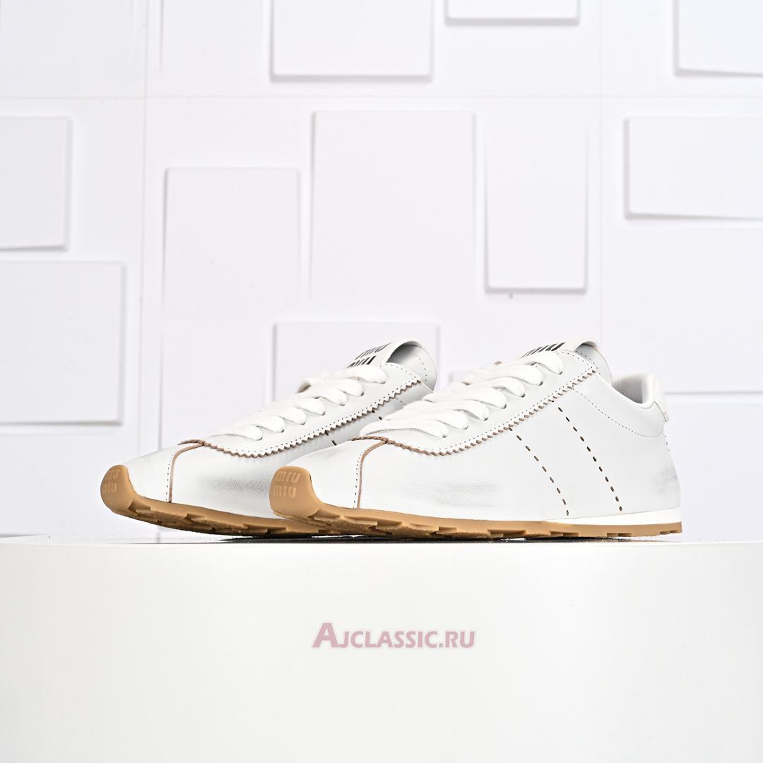 New Miu Miu Plume Nappa Leather Sneaker "White Gum" 5E114E_038_F0304_F_005-2 Shoes