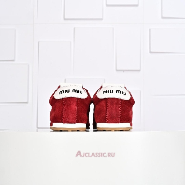 Buy Miu Miu Plume Suede Sneaker Scarlet Red 5E114E_054_F0D56_F_005 Quality Reps Replicas Shoes