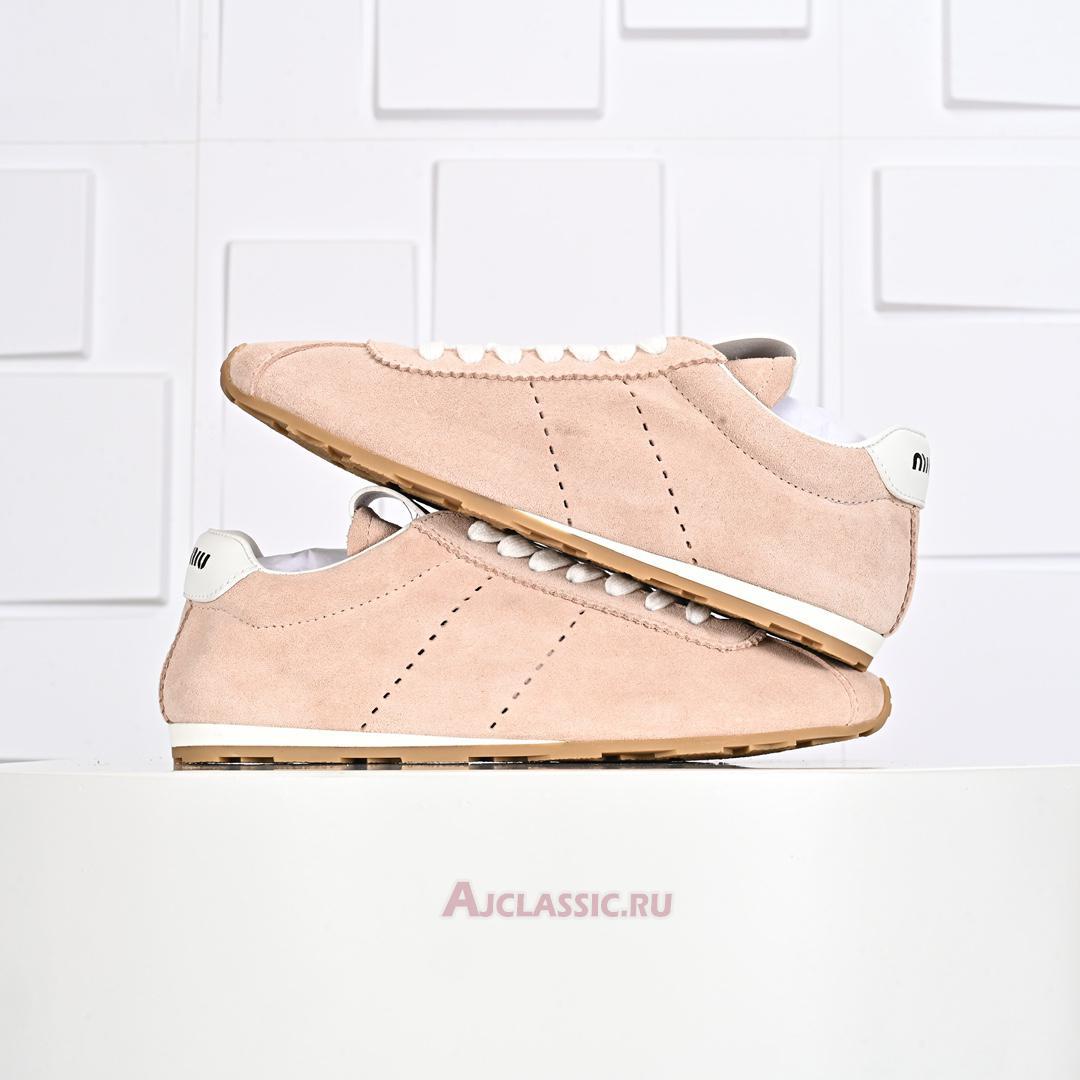 New Miu Miu Plume Suede Sneaker "Orchid Pink" 5E114E_054_F0615_F_005 Shoes