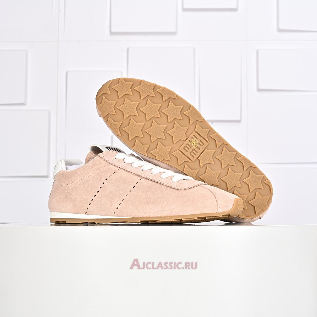 New Miu Miu Plume Suede Sneaker "Orchid Pink" 5E114E_054_F0615_F_005 Shoes