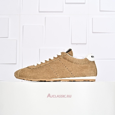 Buy Miu Miu Plume Suede Sneaker Desert Brown Brown 5E114E_054_F0F24_F_005-2 Quality Reps Replicas Shoes