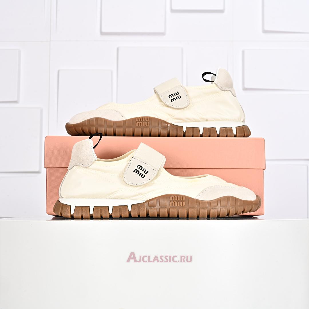 New Miu Miu Tyre Ballerinas "Ivory" 5F416E_D7C_F0304_F_005 Shoes