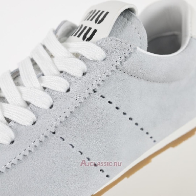 Buy Miu Miu Plume Suede Sneaker Light Blue Blue 5E114E_054_F0012_F_005 Quality Reps Replicas Shoes