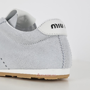 Buy Miu Miu Plume Suede Sneaker Light Blue Blue 5E114E_054_F0012_F_005 Quality Reps Replicas Shoes