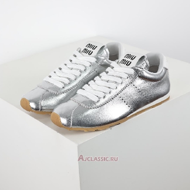 Buy Miu Miu Plume Mordore Sneaker Silver Silver 5E114E_XQL_F0118_F_005 Quality Reps Replicas Shoes