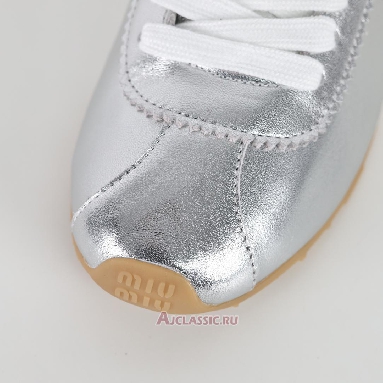 Buy Miu Miu Plume Mordore Sneaker Silver Silver 5E114E_XQL_F0118_F_005 Quality Reps Replicas Shoes