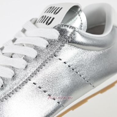 Buy Miu Miu Plume Mordore Sneaker Silver Silver 5E114E_XQL_F0118_F_005 Quality Reps Replicas Shoes