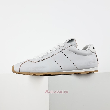 Buy Miu Miu Plume Bleached Nappa Leather Sneaker White Black White 5E114E_3H02_F0009_F_005 Quality Reps Replicas Shoes