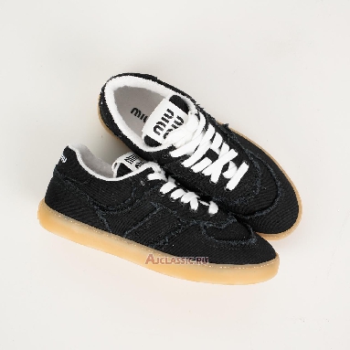 Buy Miu Miu Frayed Denim Sneaker Black Black 5E325E_CSL_F0V41_F_005-2 Quality Reps Replicas Shoes