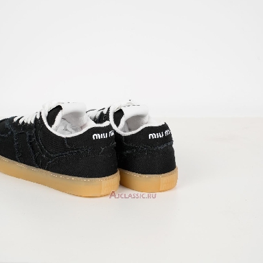 Buy Miu Miu Frayed Denim Sneaker Black Black 5E325E_CSL_F0V41_F_005-2 Quality Reps Replicas Shoes
