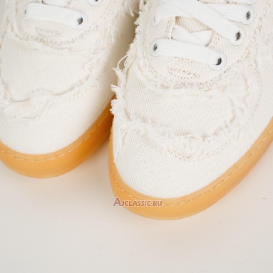 Buy Miu Miu Frayed Denim Sneaker Ivory White 5E325E_CSL_F005_F_0304 Quality Reps Replicas Shoes