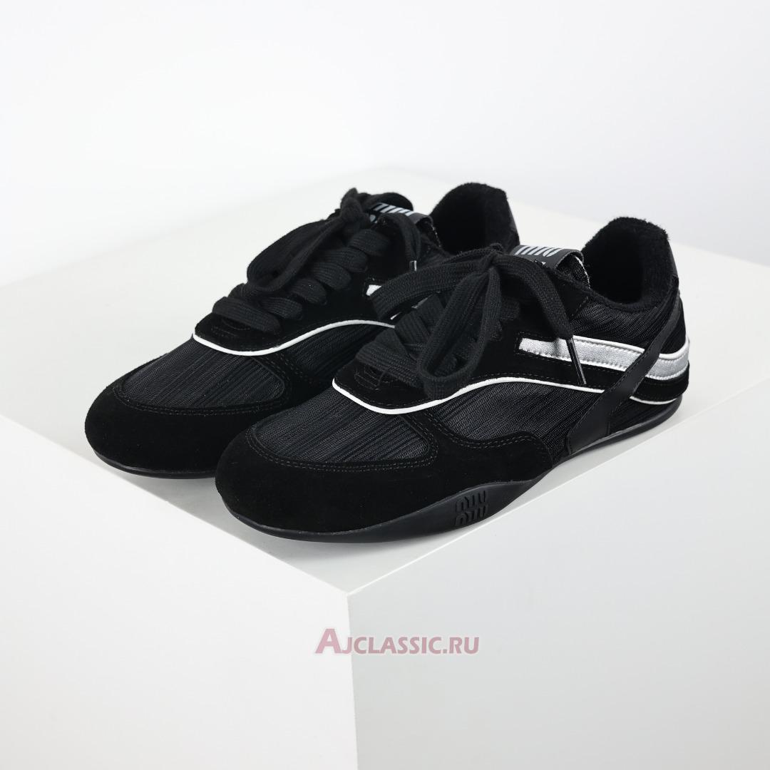 New Miu Miu Gymnasium Sneaker "Black Silver" 5E428E_71L_F001Z_F_A005-2 Shoes