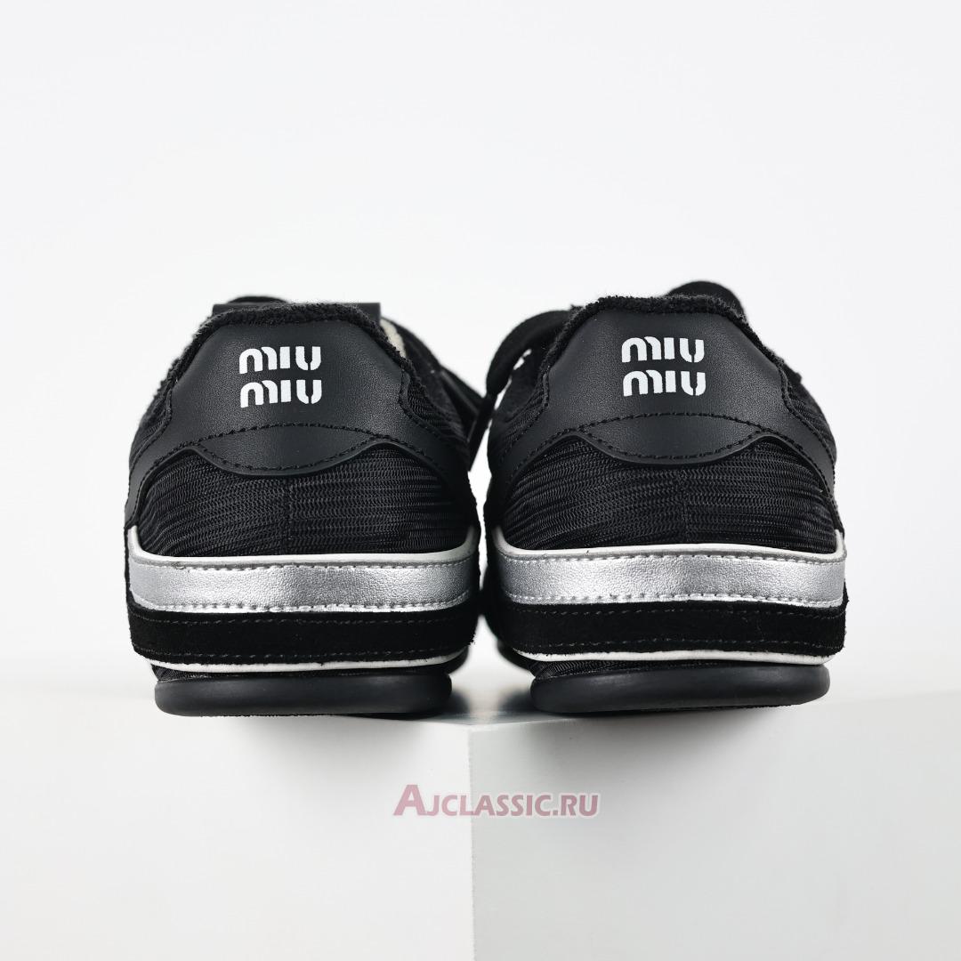 New Miu Miu Gymnasium Sneaker "Black Silver" 5E428E_71L_F001Z_F_A005-2 Shoes