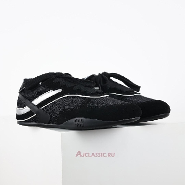 Buy Miu Miu Gymnasium Sneaker Black Silver Black 5E428E_71L_F001Z_F_A005-2 Quality Reps Replicas Shoes