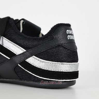 Buy Miu Miu Gymnasium Sneaker Black Silver Black 5E428E_71L_F001Z_F_A005-2 Quality Reps Replicas Shoes