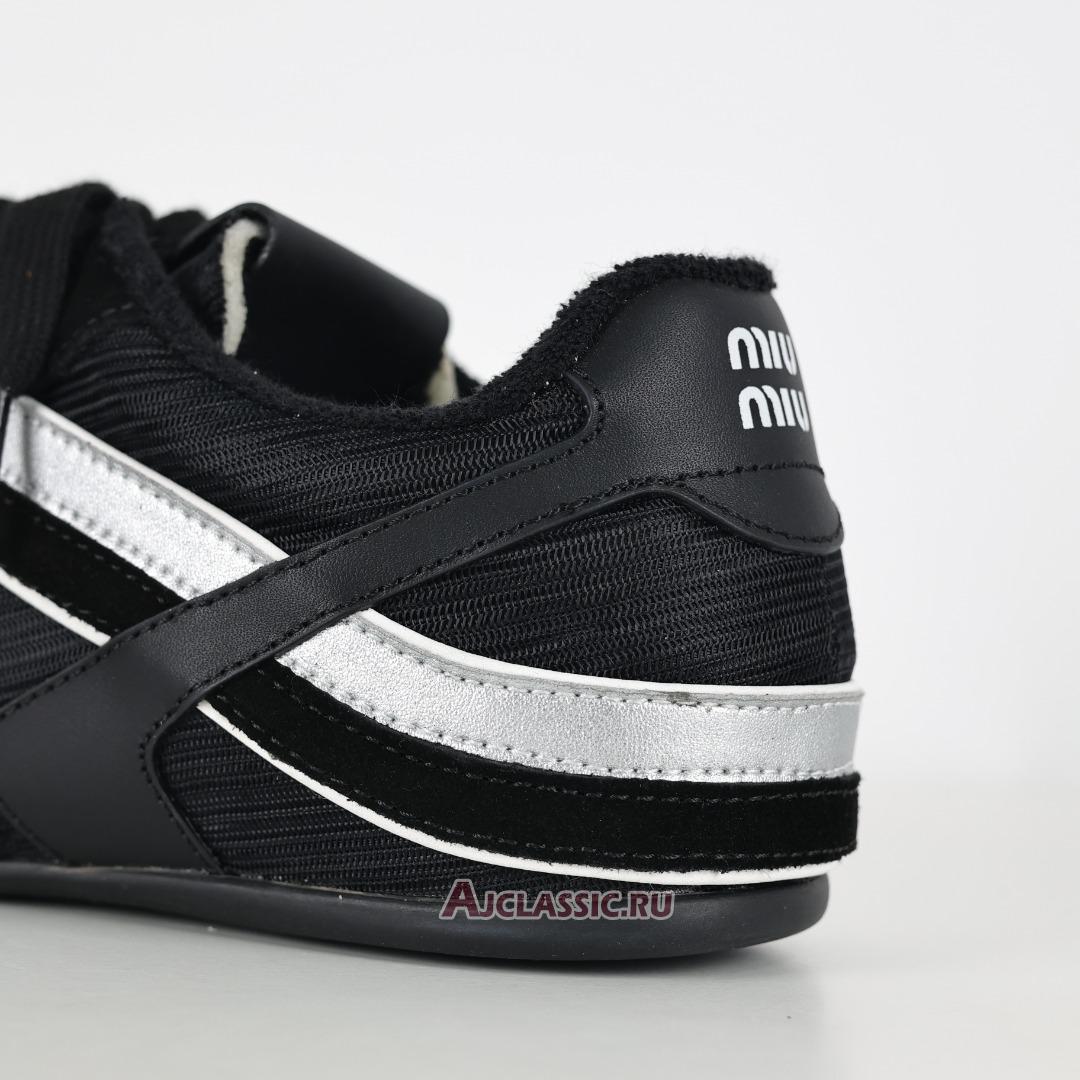 New Miu Miu Gymnasium Sneaker "Black Silver" 5E428E_71L_F001Z_F_A005-2 Shoes