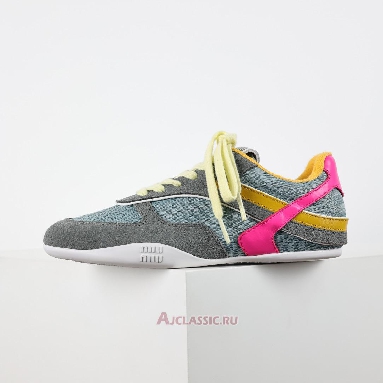 Buy Miu Miu Gymnasium Sneaker Anise Fuchsia Blue 5E428E_71L_F03TC_F_A005-2 Quality Reps Replicas Shoes