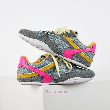 Buy Miu Miu Gymnasium Sneaker Anise Fuchsia Blue 5E428E_71L_F03TC_F_A005-2 Quality Reps Replicas Shoes