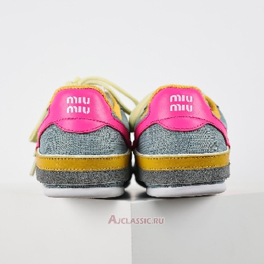 Buy Miu Miu Gymnasium Sneaker Anise Fuchsia Blue 5E428E_71L_F03TC_F_A005-2 Quality Reps Replicas Shoes