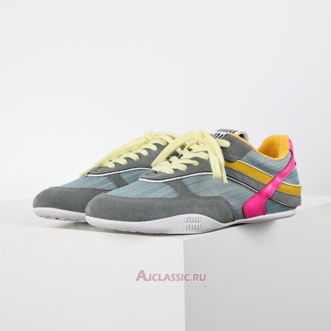 New Miu Miu Gymnasium Sneaker "Anise Fuchsia" 5E428E_71L_F03TC_F_A005-2 Shoes