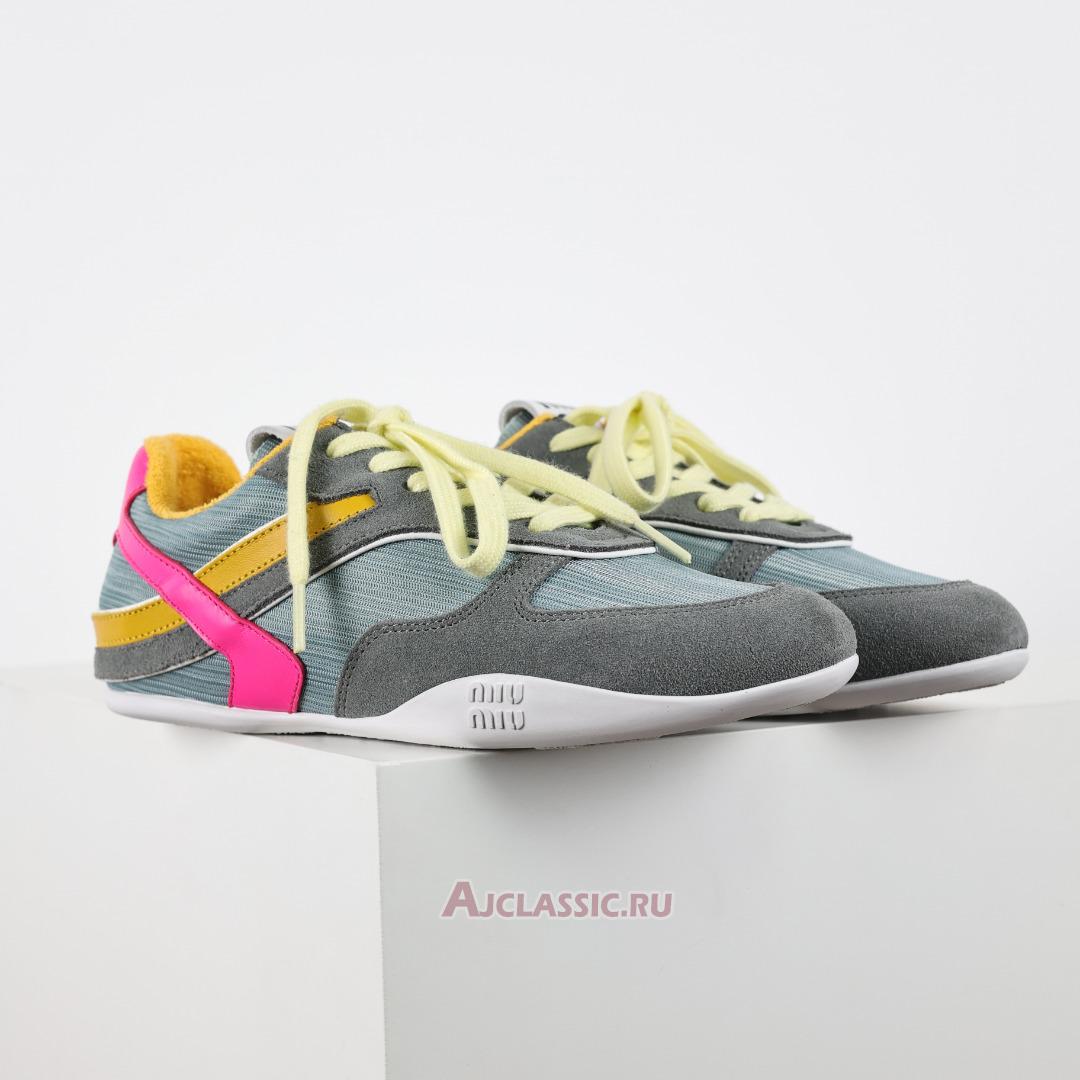 New Miu Miu Gymnasium Sneaker "Anise Fuchsia" 5E428E_71L_F03TC_F_A005-2 Shoes