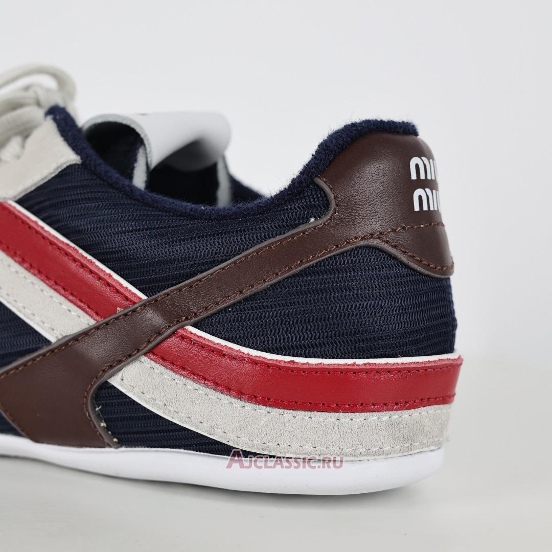 New Miu Miu Gymnasium Sneaker "Baltic Blue Amaranth" 5E428E_71L_F001Z_F_A005 Shoes