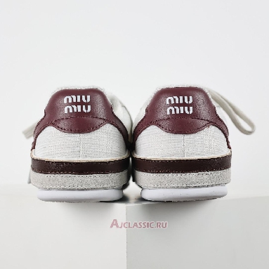 Buy Miu Miu Gymnasium Sneaker White Burgundy White 5E428E_71L_F0X97_F_A005 Quality Reps Replicas Shoes
