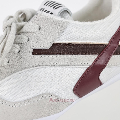 Buy Miu Miu Gymnasium Sneaker White Burgundy White 5E428E_71L_F0X97_F_A005 Quality Reps Replicas Shoes